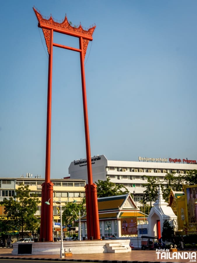 Giant Swing al aterdecer en Bangkok