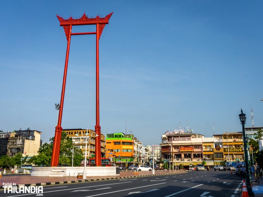 Vienes a conocer el columpio gigante de Bangkok